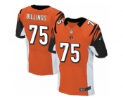 Men's Nike Cincinnati Bengals #75 Andrew Billings Elite Orange Alternate NFL Jersey