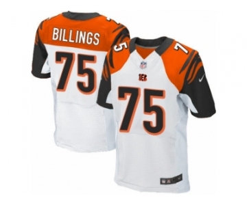 Men's Nike Cincinnati Bengals #75 Andrew Billings Elite White NFL Jersey