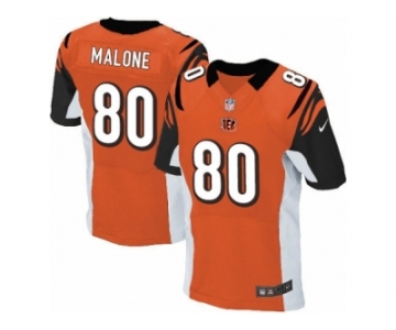 Men's Nike Cincinnati Bengals #80 Josh Malone Elite Orange Alternate NFL Jersey