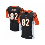 Men's Nike Cincinnati Bengals #82 Marvin Jones Elite Black Team Color NFL Jersey