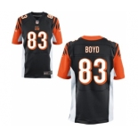 Men's Nike Cincinnati Bengals #83 Tyler Boyd Elite Black Team Color NFL Jersey