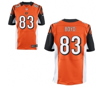 Men's Nike Cincinnati Bengals #83 Tyler Boyd Elite Orange Alternate NFL Jersey