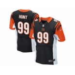 Men's Nike Cincinnati Bengals #99 Margus Hunt Elite Black Team Color NFL Jersey