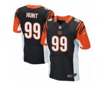 Men's Nike Cincinnati Bengals #99 Margus Hunt Elite Black Team Color NFL Jersey