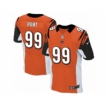 Men's Nike Cincinnati Bengals #99 Margus Hunt Elite Orange Alternate NFL Jersey