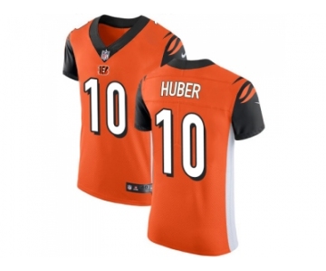 Nike Cincinnati Bengals #10 Kevin Huber Orange Alternate Men Stitched NFL Vapor Untouchable Elite Jersey