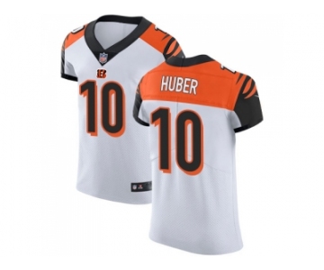 Nike Cincinnati Bengals #10 Kevin Huber White Men Stitched NFL Vapor Untouchable Elite Jersey