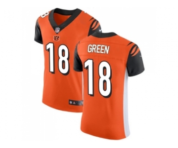 Nike Cincinnati Bengals #18 A.J. Green Orange Alternate Men Stitched NFL Vapor Untouchable Elite Jersey