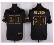 Nike Cincinnati Bengals #20 Reggie Nelson Black Pro Line Gold Collection Jersey[Elite]