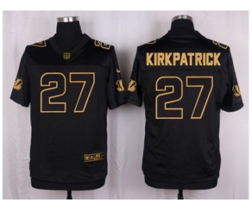 Nike Cincinnati Bengals #27 Dre Kirkpatrick Black Pro Line Gold Collection Jersey[Elite]