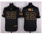 Nike Cincinnati Bengals #32 Jeremy Hill Black Pro Line Gold Collection Jersey[Elite]