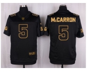 Nike Cincinnati Bengals #5 AJ McCarron Black Pro Line Gold Collection Jersey[Elite]