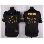 Nike Cincinnati Bengals #78 Anthony Munoz Black Pro Line Gold Collection Jersey[Elite]