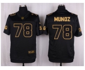 Nike Cincinnati Bengals #78 Anthony Munoz Black Pro Line Gold Collection Jersey[Elite]