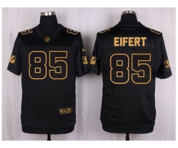 Nike Cincinnati Bengals #85 Tyler Eifert Black Pro Line Gold Collection Jersey[Elite]