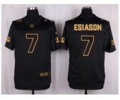 nike Cincinnati Bengals #7 Boomer Esiason Black Pro Line Gold Collection Jersey[Elite]