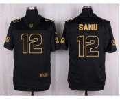 nike nfl jerseys cincinnati bengals #12 sanu black gold collection[Elite]