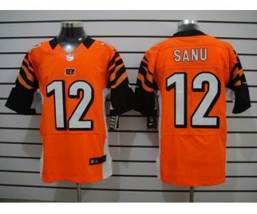 nike nfl jerseys cincinnati bengals #12 sanu orange[Elite]