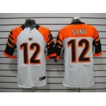 nike nfl jerseys cincinnati bengals #12 sanu white[Elite]