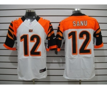 nike nfl jerseys cincinnati bengals #12 sanu white[Elite]