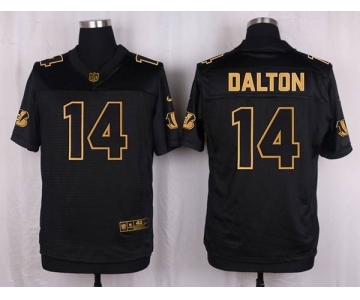 nike nfl jerseys cincinnati bengals #14 dalton black gold collection[Elite]