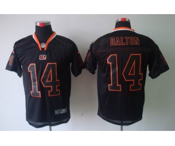 nike nfl jerseys cincinnati bengals #14 dalton black[Elite lights out]