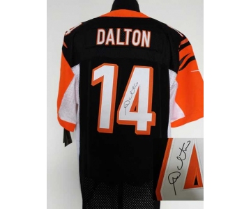 nike nfl jerseys cincinnati bengals #14 dalton black[Elite signature]