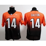 nike nfl jerseys cincinnati bengals #14 dalton orange-black[Elite drift fashion][second version]