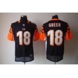 nike nfl jerseys cincinnati bengals #18 green black[elite]