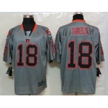 nike nfl jerseys cincinnati bengals #18 green grey[Elite lights out]