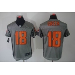 nike nfl jerseys cincinnati bengals #18 green grey[Elite shadow]