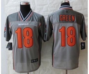 nike nfl jerseys cincinnati bengals #18 green grey[Elite vapor]