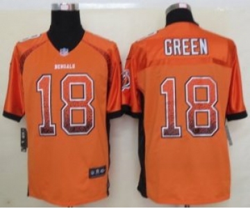 nike nfl jerseys cincinnati bengals #18 green orange[Elite drift fashion]