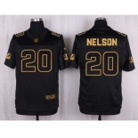 nike nfl jerseys cincinnati bengals #20 reggie nelson black gold collection[Elite]