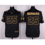 nike nfl jerseys cincinnati bengals #25 bernard black gold collection[Elite]