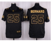 nike nfl jerseys cincinnati bengals #25 bernard black gold collection[Elite]