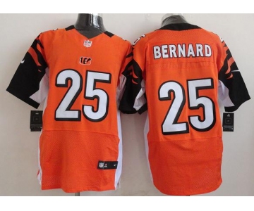 nike nfl jerseys cincinnati bengals #25 bernard orange[Elite]