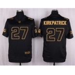 nike nfl jerseys cincinnati bengals #27 kirkpatrick black gold collection[Elite]