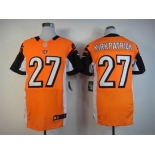 nike nfl jerseys cincinnati bengals #27 kirkpatrick orange[Elite]