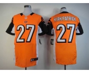 nike nfl jerseys cincinnati bengals #27 kirkpatrick orange[Elite]