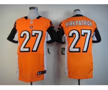 nike nfl jerseys cincinnati bengals #27 kirkpatrick orange[Elite]