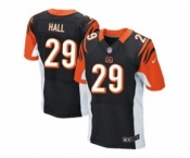 nike nfl jerseys cincinnati bengals #29 leon hall black[Elite]