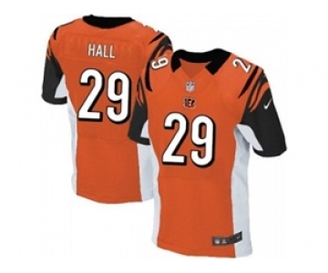 nike nfl jerseys cincinnati bengals #29 leon hall orange[Elite]