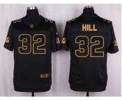 nike nfl jerseys cincinnati bengals #32 hill black gold collection[Elite][hill]