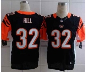 nike nfl jerseys cincinnati bengals #32 hill black[Elite][hill]