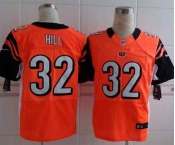 nike nfl jerseys cincinnati bengals #32 hill orange[Elite][hill]