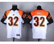 nike nfl jerseys cincinnati bengals #32 hill white[Elite][hill]