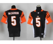 nike nfl jerseys cincinnati bengals #5 mccarron black[Elite]