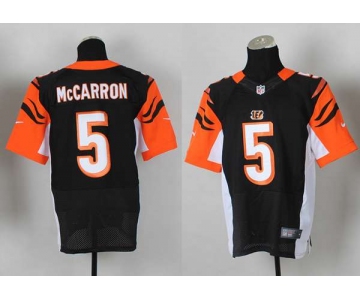 nike nfl jerseys cincinnati bengals #5 mccarron black[Elite]