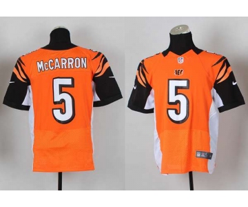 nike nfl jerseys cincinnati bengals #5 mccarron orange[Elite]